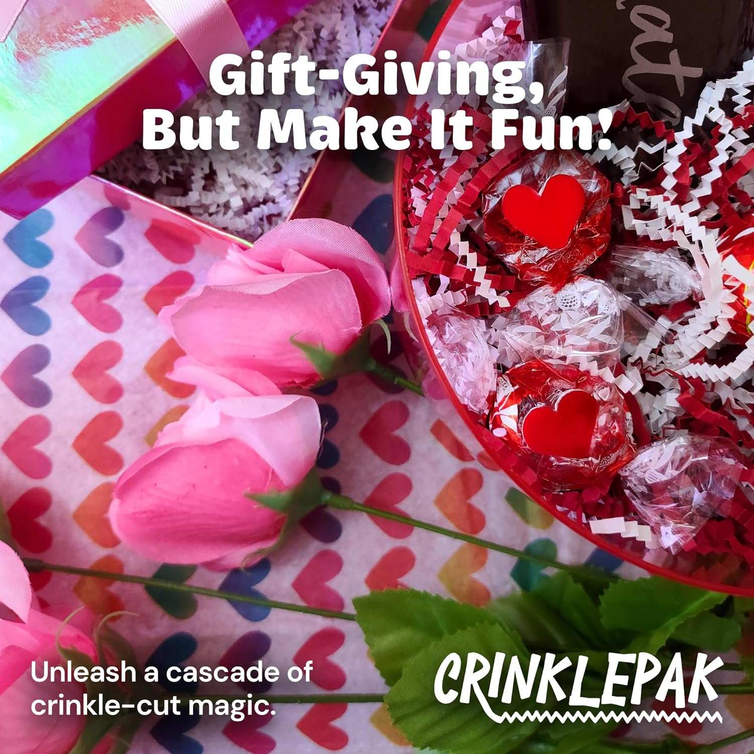 40 LB Candy Cane Crinkle Paper by CrinklePak - product image 3 for Resin Society