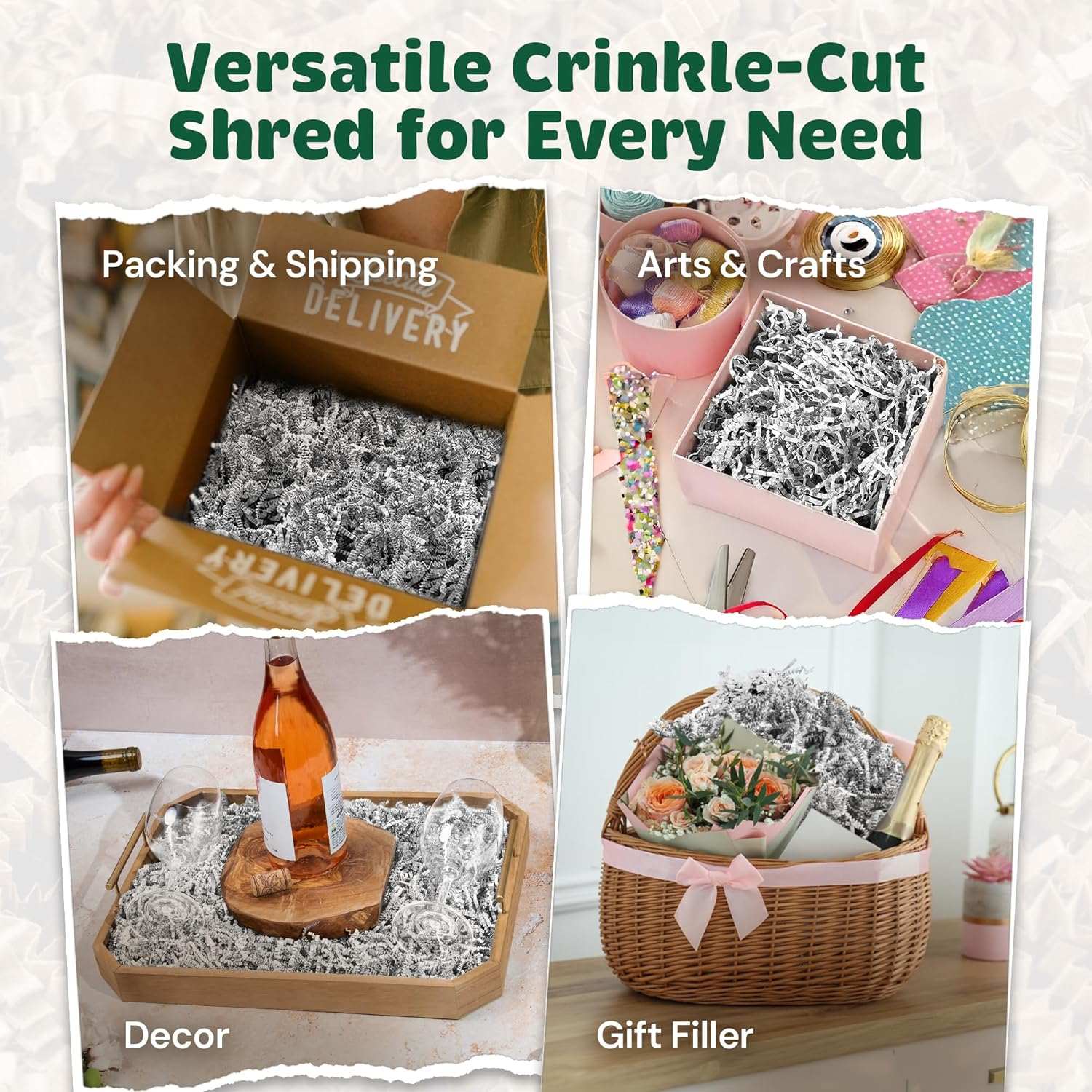 10 LB White Crinkle Paper by CrinklePak - product image 5 for Resin Society