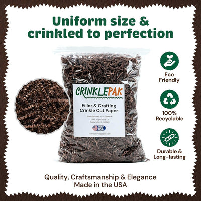 10LB Chocolate Crinkle Paper by CrinklePak - product image 3 for Resin Society