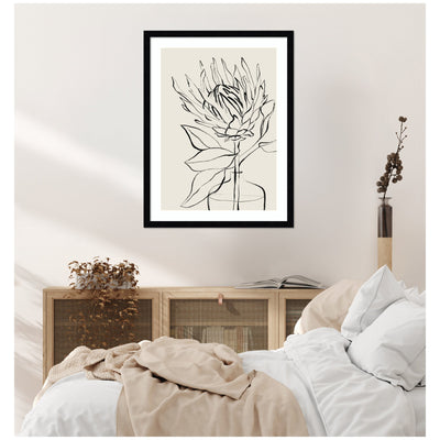 SB Protea Sketch No.
1 by Sara Berrenson Framed Wall Art Print