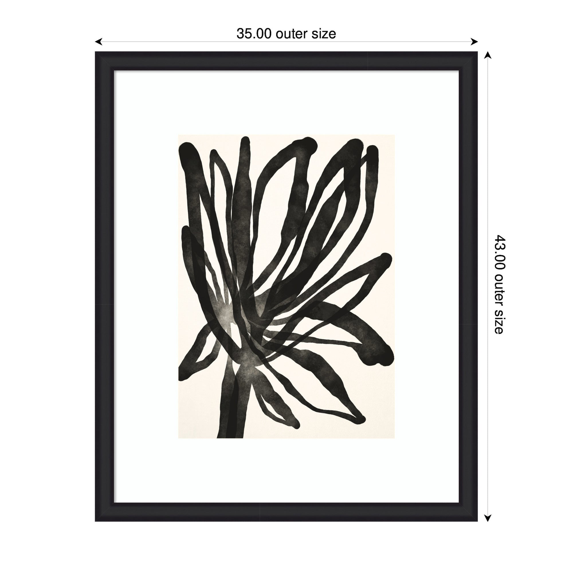 Framed Art Dark Floral by Alicia Bock