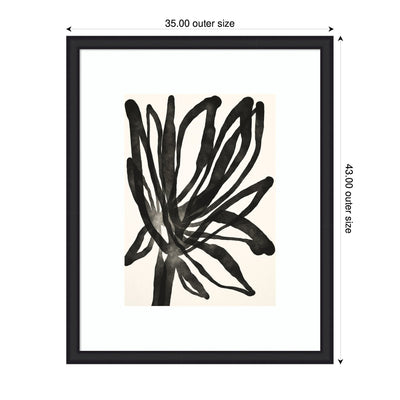 Framed Art Dark Floral by Alicia Bock