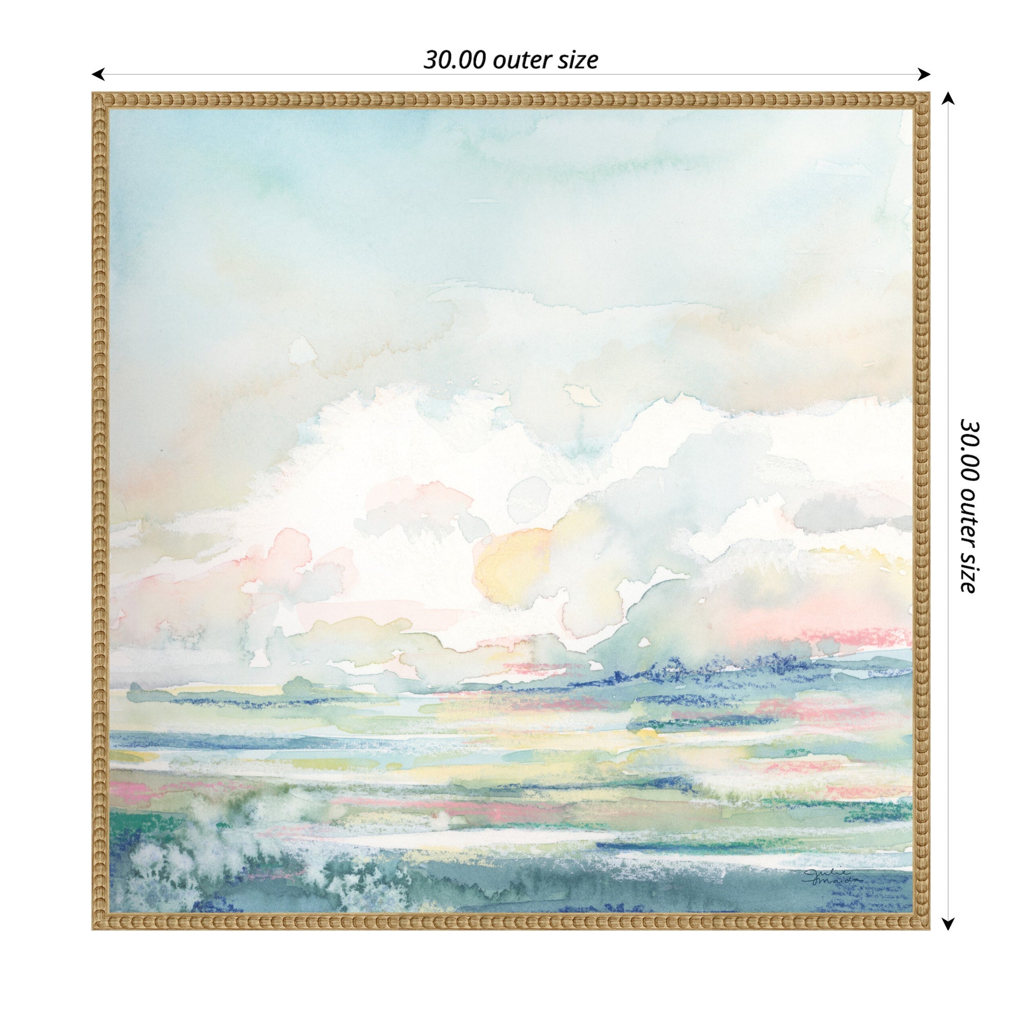 Sylvie Stillness Framed Canvas by Julie Maida