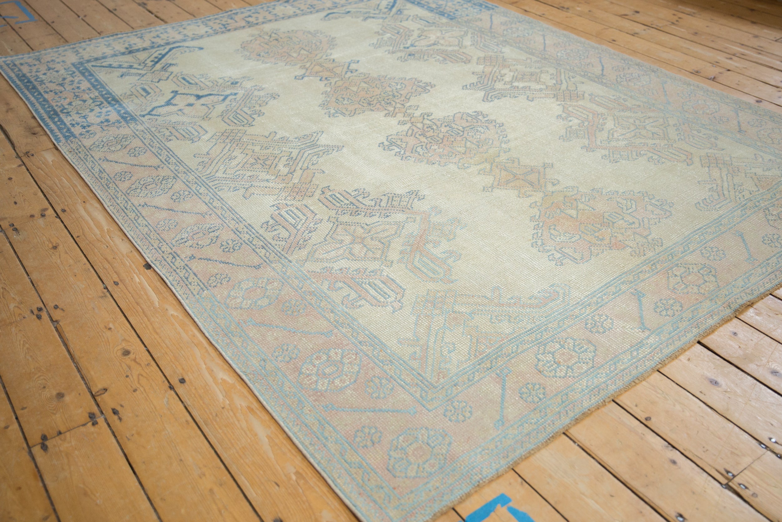 6.5x9 Vintage Distressed Oushak Carpet by Old New House® - product image 3 for Resin Society