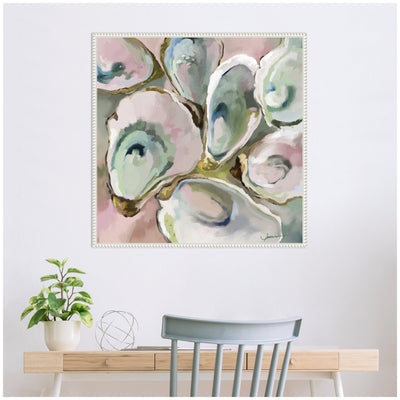 Sylvie Oyster Roast 2 Framed Canvas by Mary Sparrow