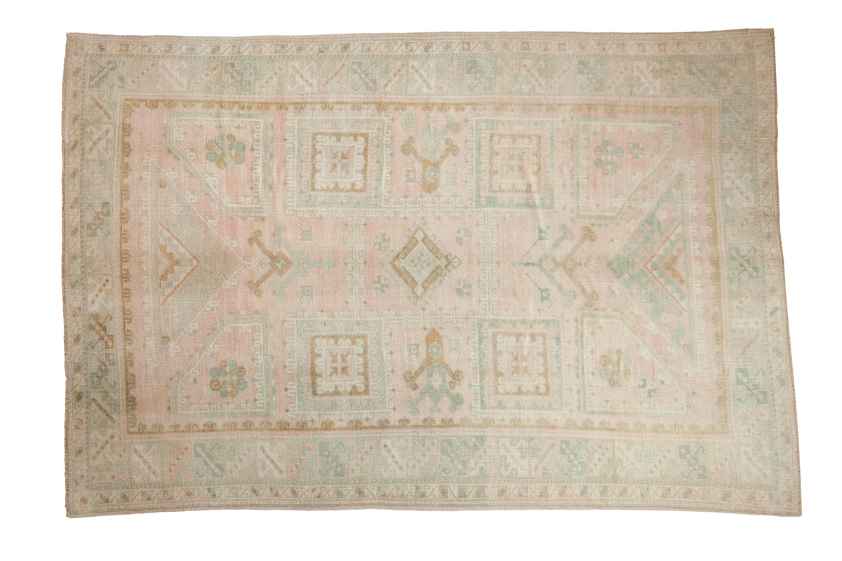 6x9 Vintage Distressed Oushak Carpet by Old New House® - main product image for Resin Society