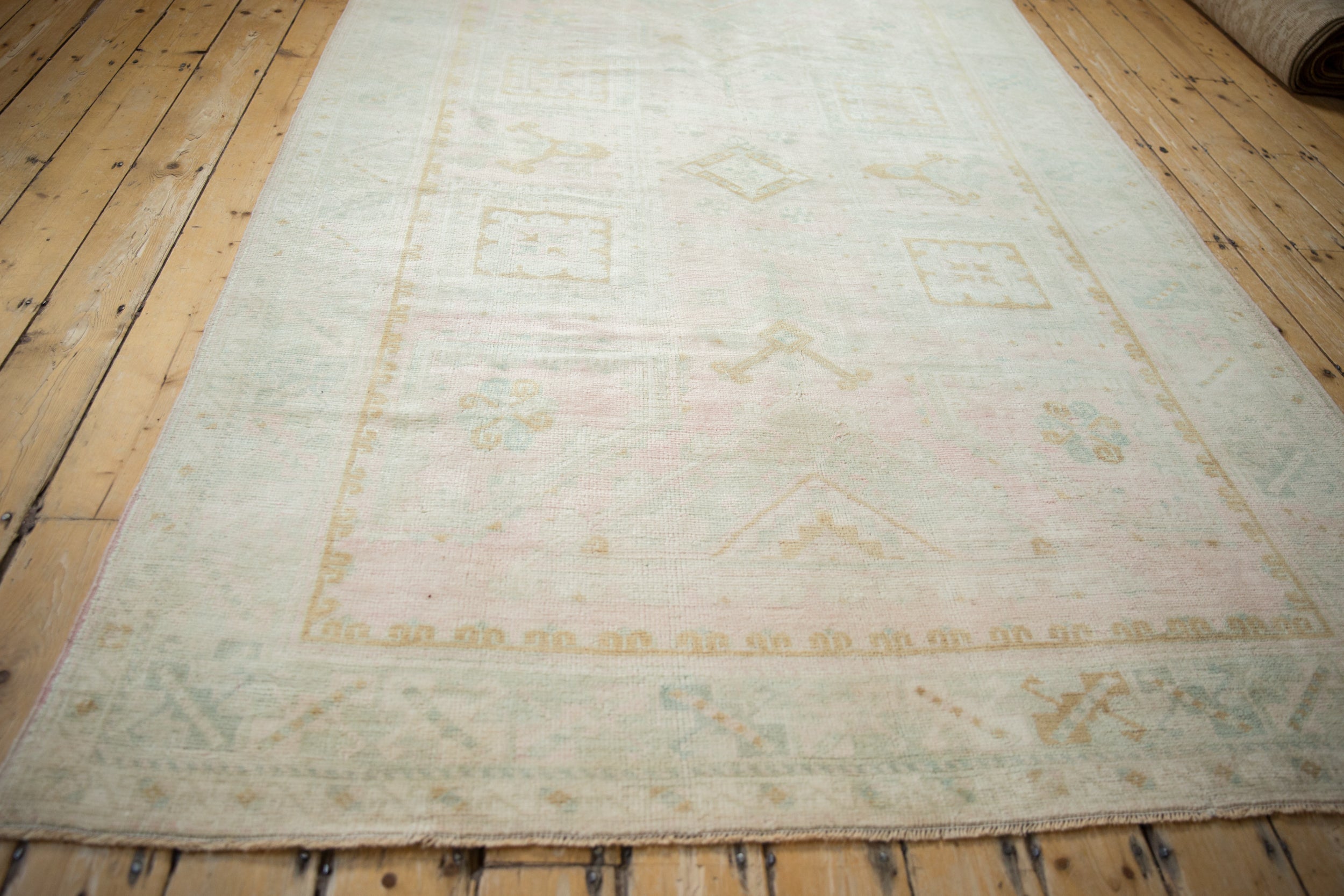 6x9 Vintage Distressed Oushak Carpet by Old New House® - product image 8 for Resin Society