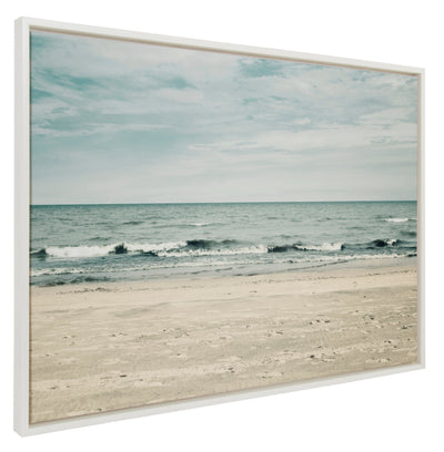 Sylvie Beach 2 Framed Canvas