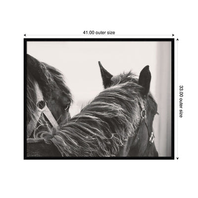 Black Horses by Emiko and Mark Franzen F2 Images Framed Wall Art Print