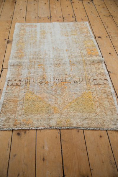 2.5x4 Vintage Distressed Oushak Rug