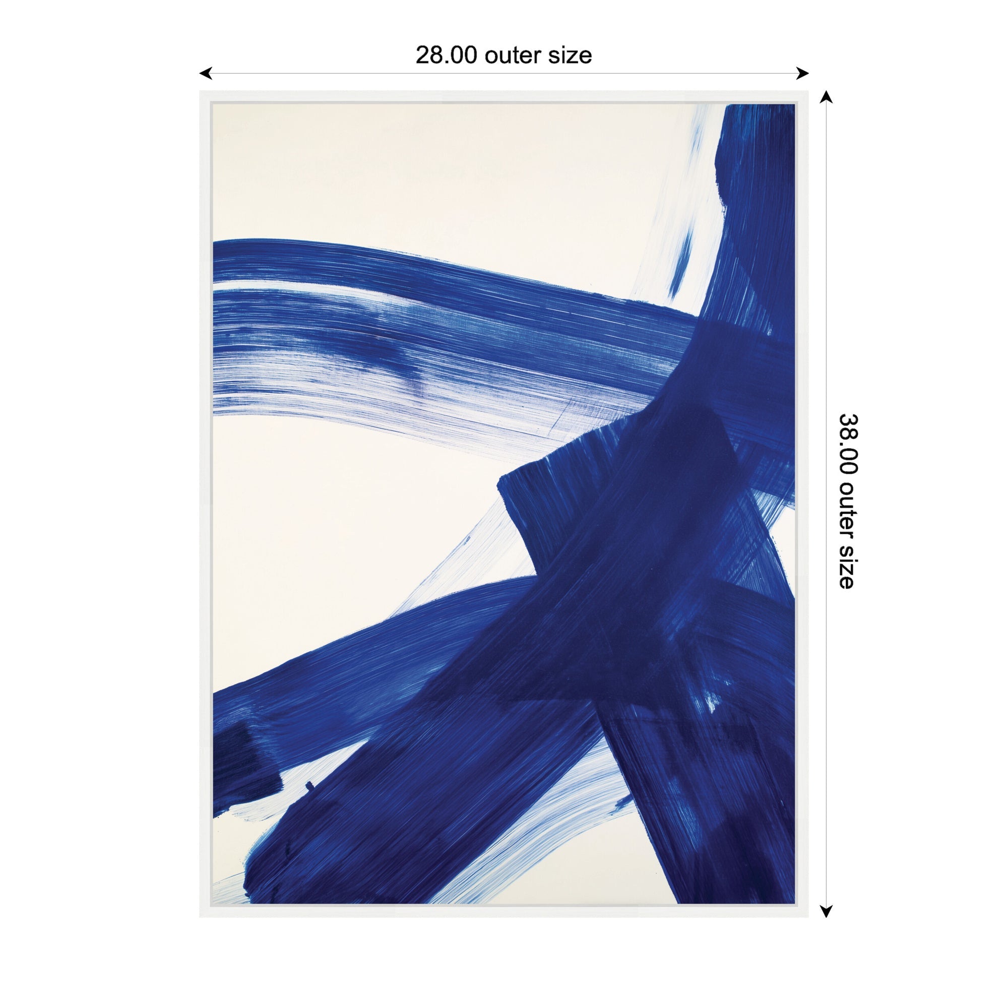 Colbalt Mark No.
2 by Amy Lighthall Framed Canvas Wall Art Print