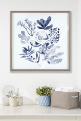 Blake Indigo Shells Framed Printed Acrylic by Sara Berrenson by kateandlaurel - product image 8 for Resin Society