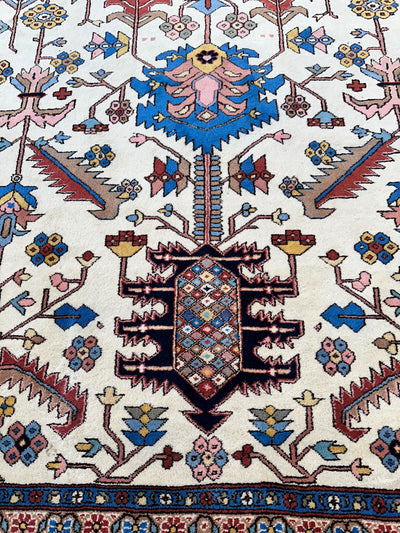 Hand-Knotted Vintage Afghani Serapi Wool Rug – 10'10" x 15'10" – by Rugistan - product image 11 for Resin Society