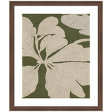 Leafy Whispers by Treechild framed wall art print hung on a room wall