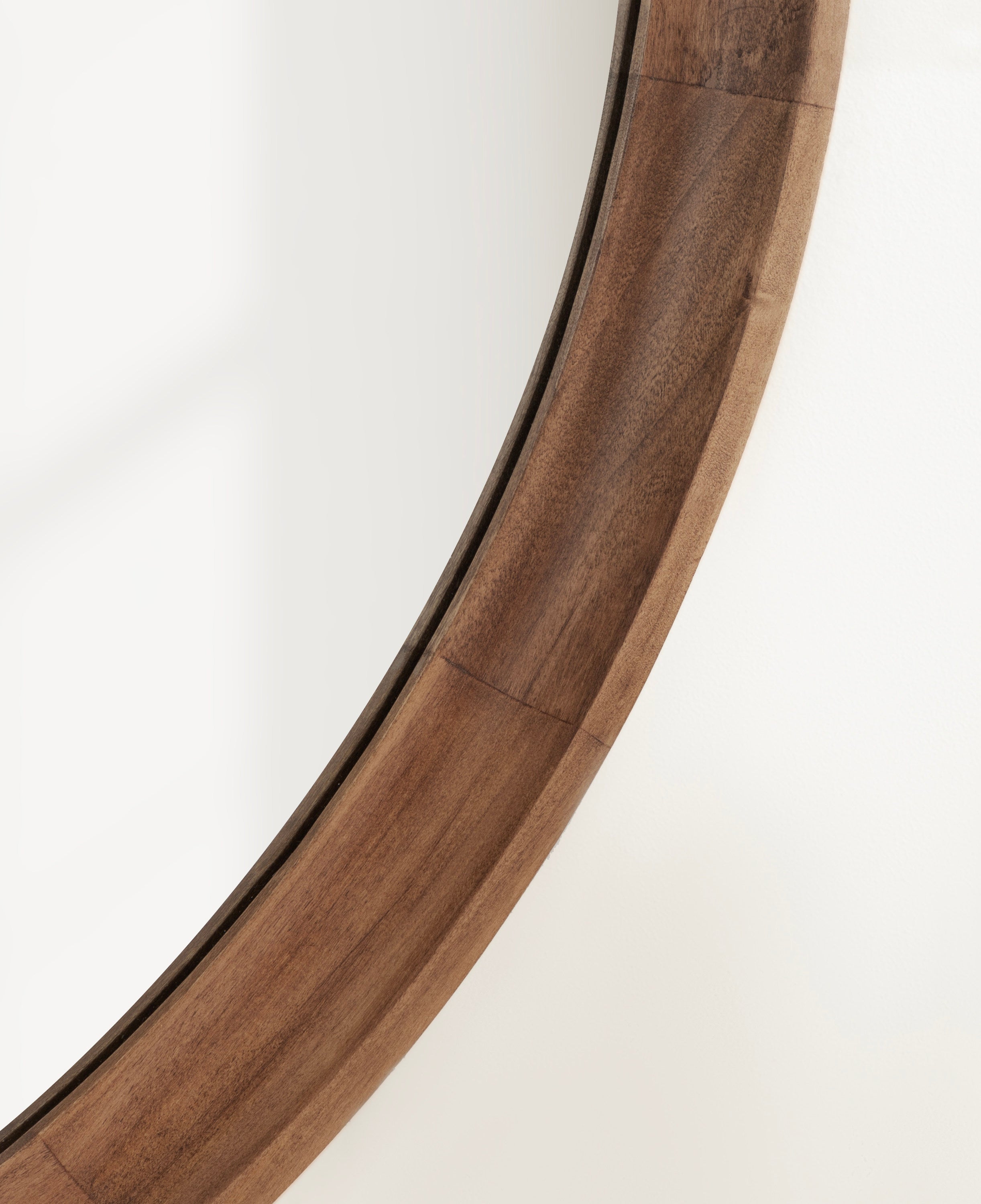 Hatherleigh Round Wood Wall Mirror