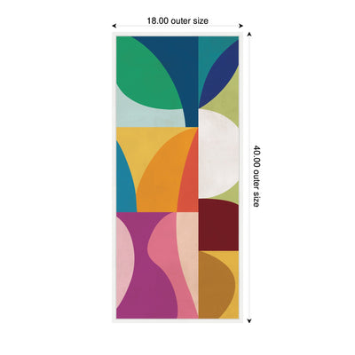Abstract 01 Panel 1 by Rachel Lee Framed Canvas Wall Art Print