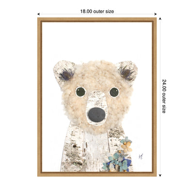 Polar Bear by Madeline Jeppesen Framed Canvas Wall Art Print