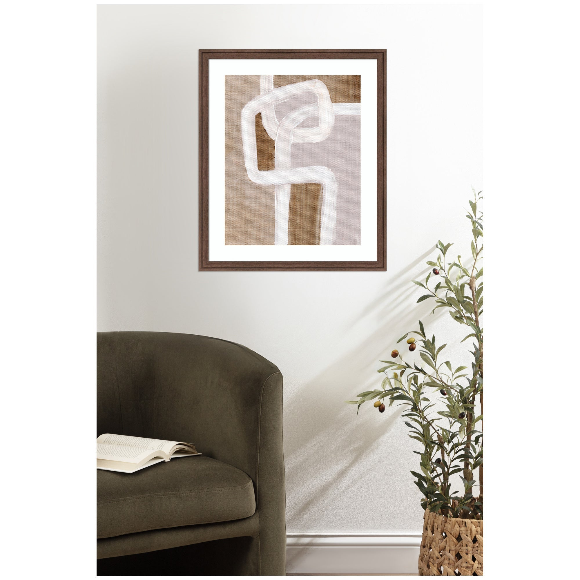 Framed Art rhythmic lines l by Nikita Jariwala