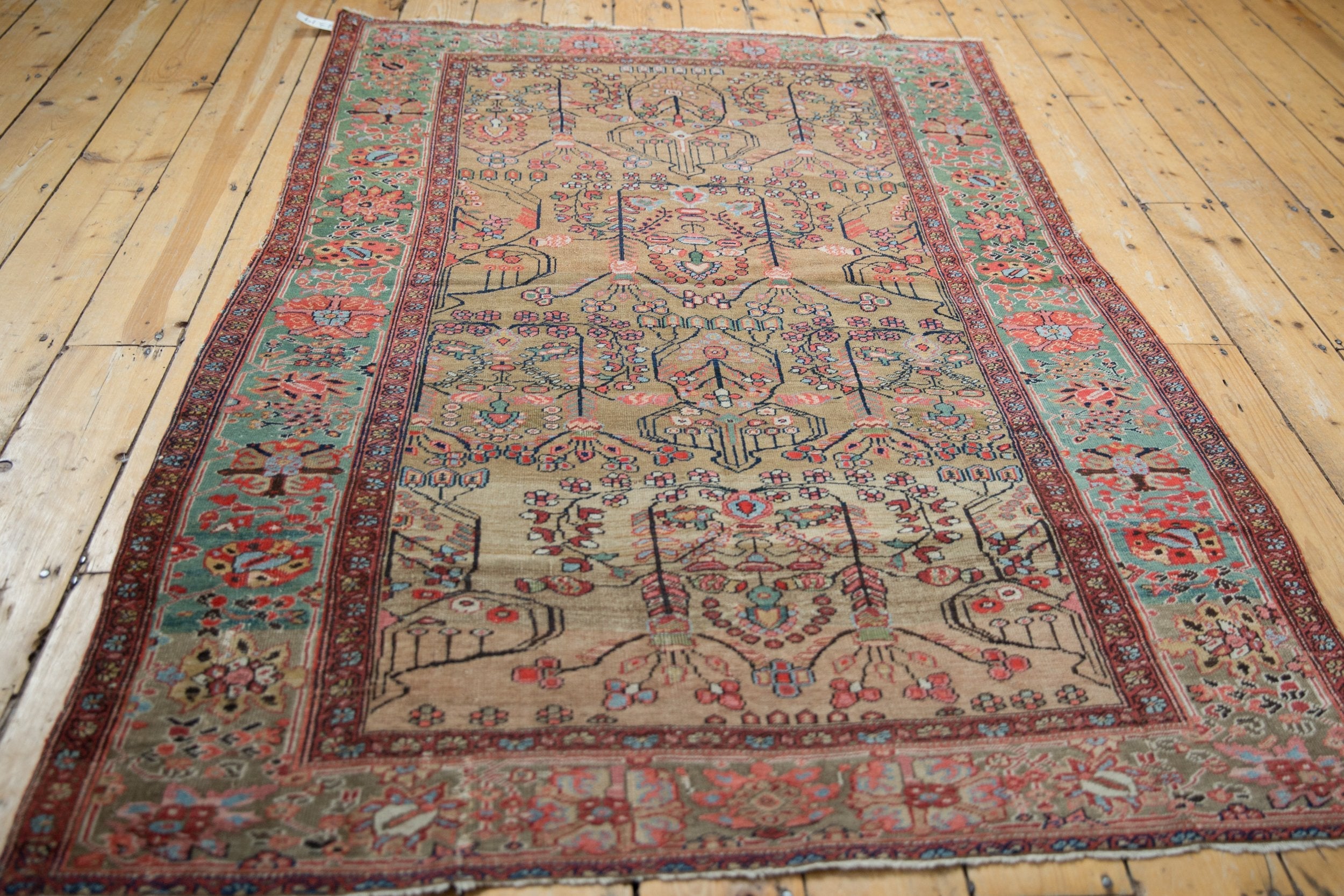 4x6.5 Antique Farahan Sarouk Rug by Old New House® - product image 9 for Resin Society