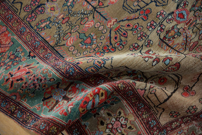 4x6.5 Antique Farahan Sarouk Rug by Old New House® - product image 10 for Resin Society