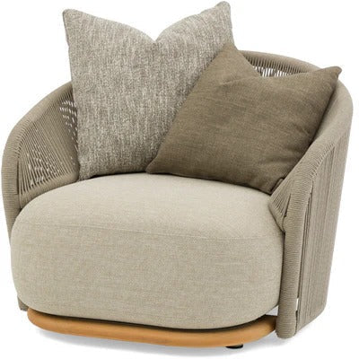 Wave Swivel Armchair Loose pillows by DEKOR - main product image for Resin Society