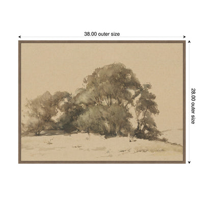 In de duinen bij Wassenaar 1875 Johannes Bosboom by Nostalgia Prints Framed Canvas Wall Art Print