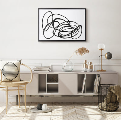 Sylvie Ring of Light 2 Framed Canvas