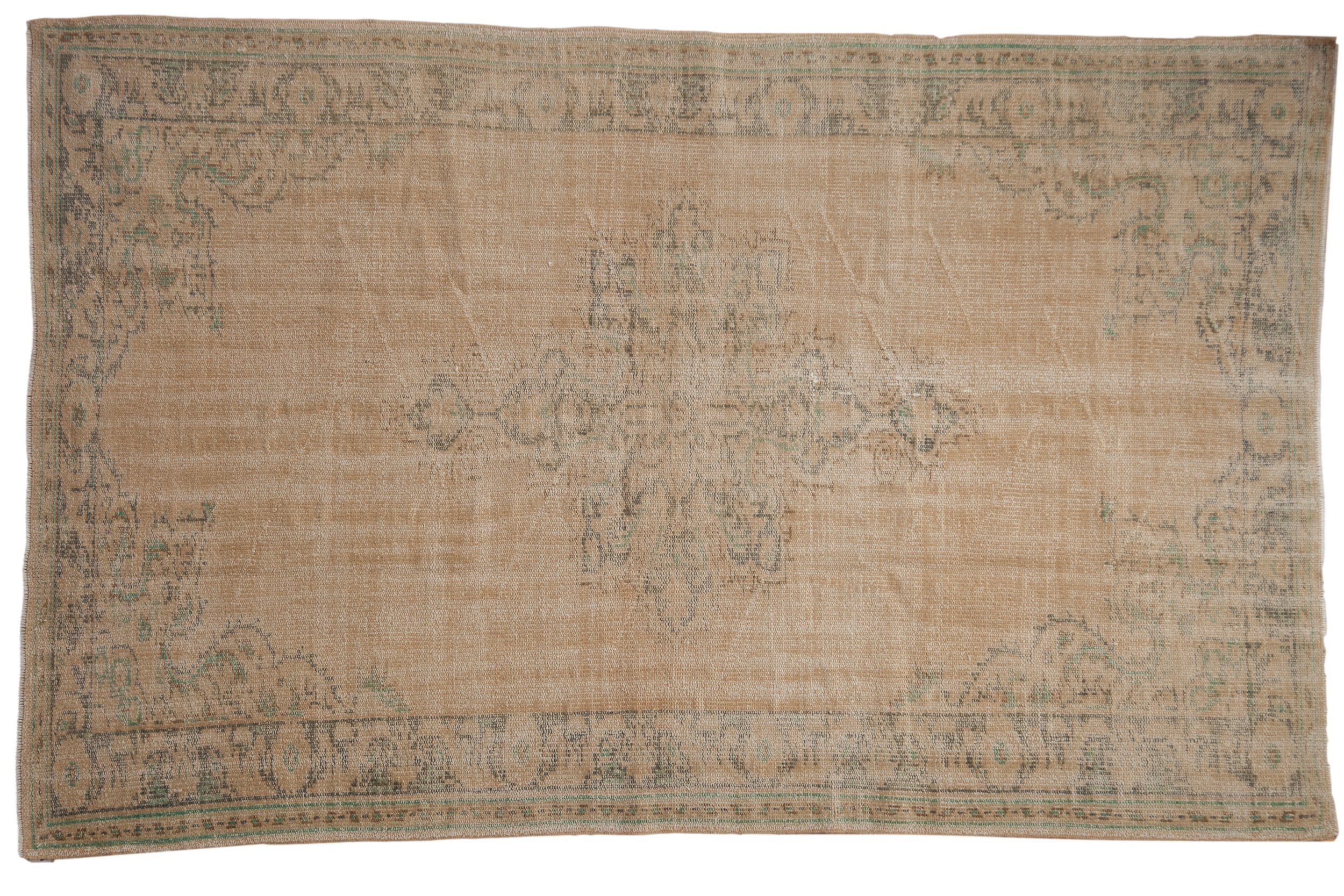5.5x8.5 Vintage Distressed Oushak Carpet