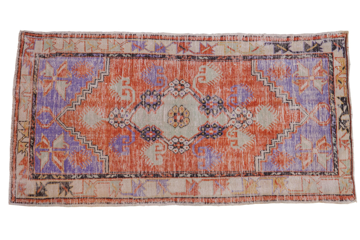 3x6 Vintage Distressed Oushak Rug Runner by Old New House® - main product image for Resin Society