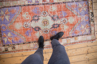 3x6 Vintage Distressed Oushak Rug Runner by Old New House® - product image 2 for Resin Society