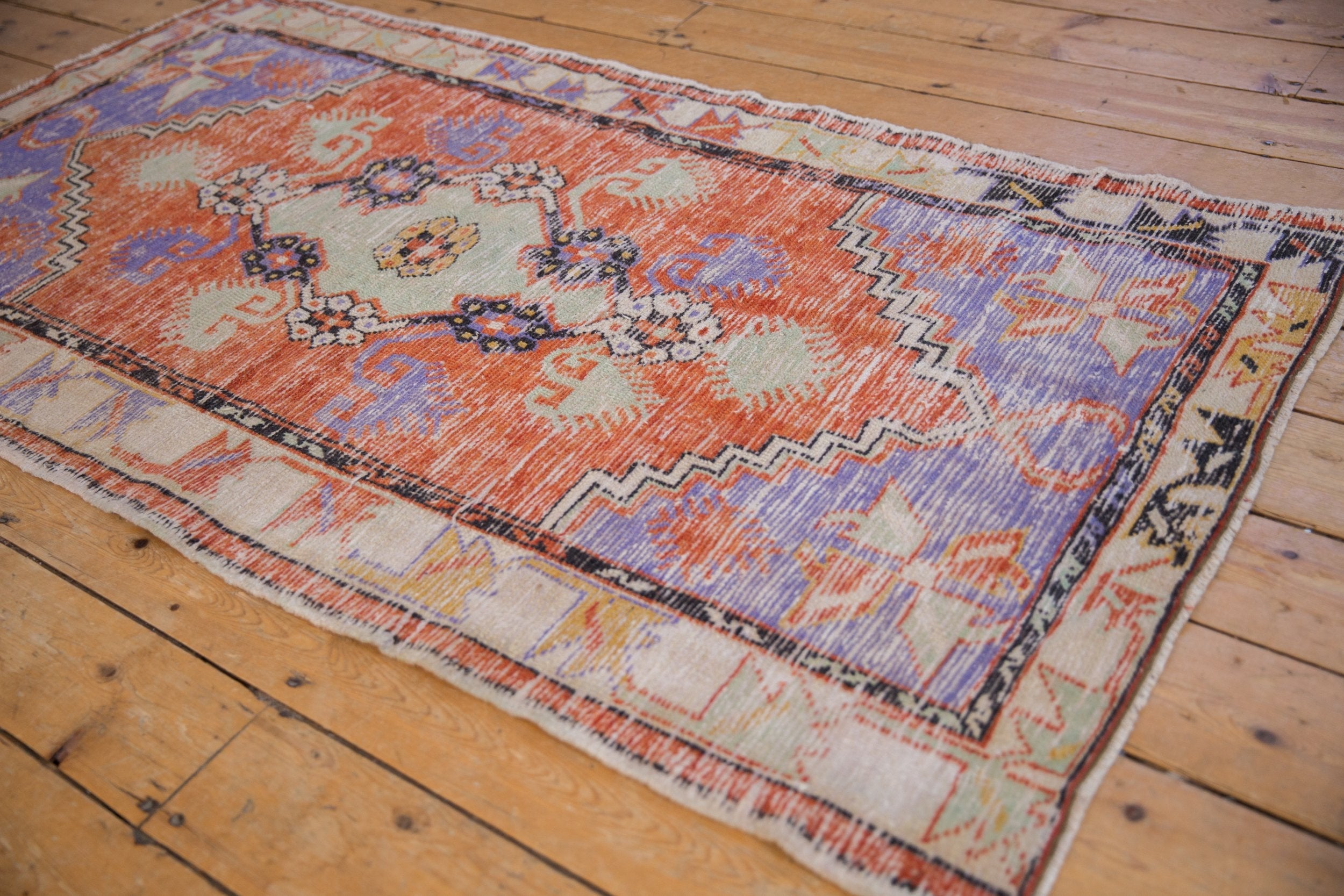 3x6 Vintage Distressed Oushak Rug Runner by Old New House® - product image 3 for Resin Society
