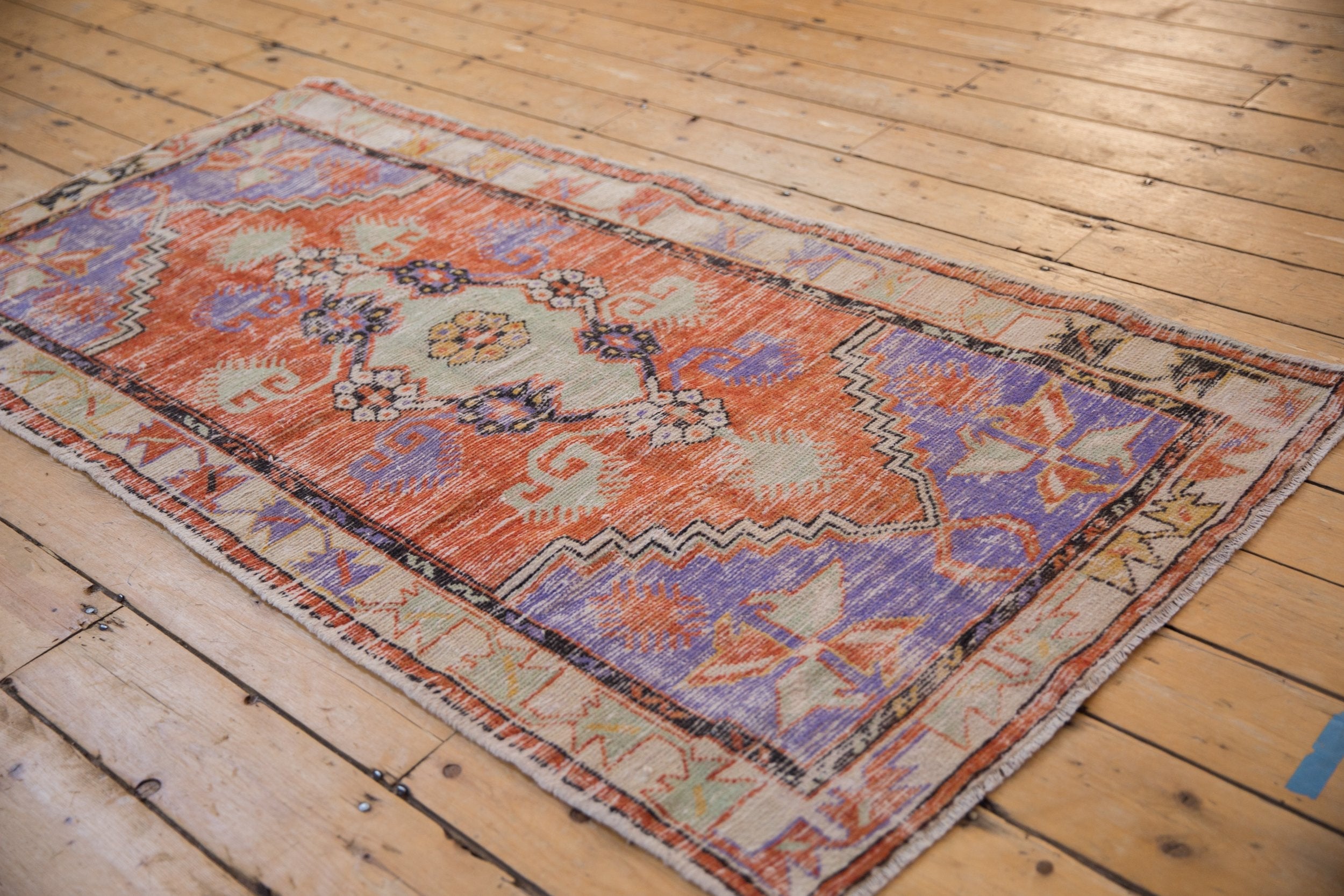 3x6 Vintage Distressed Oushak Rug Runner by Old New House® - product image 5 for Resin Society