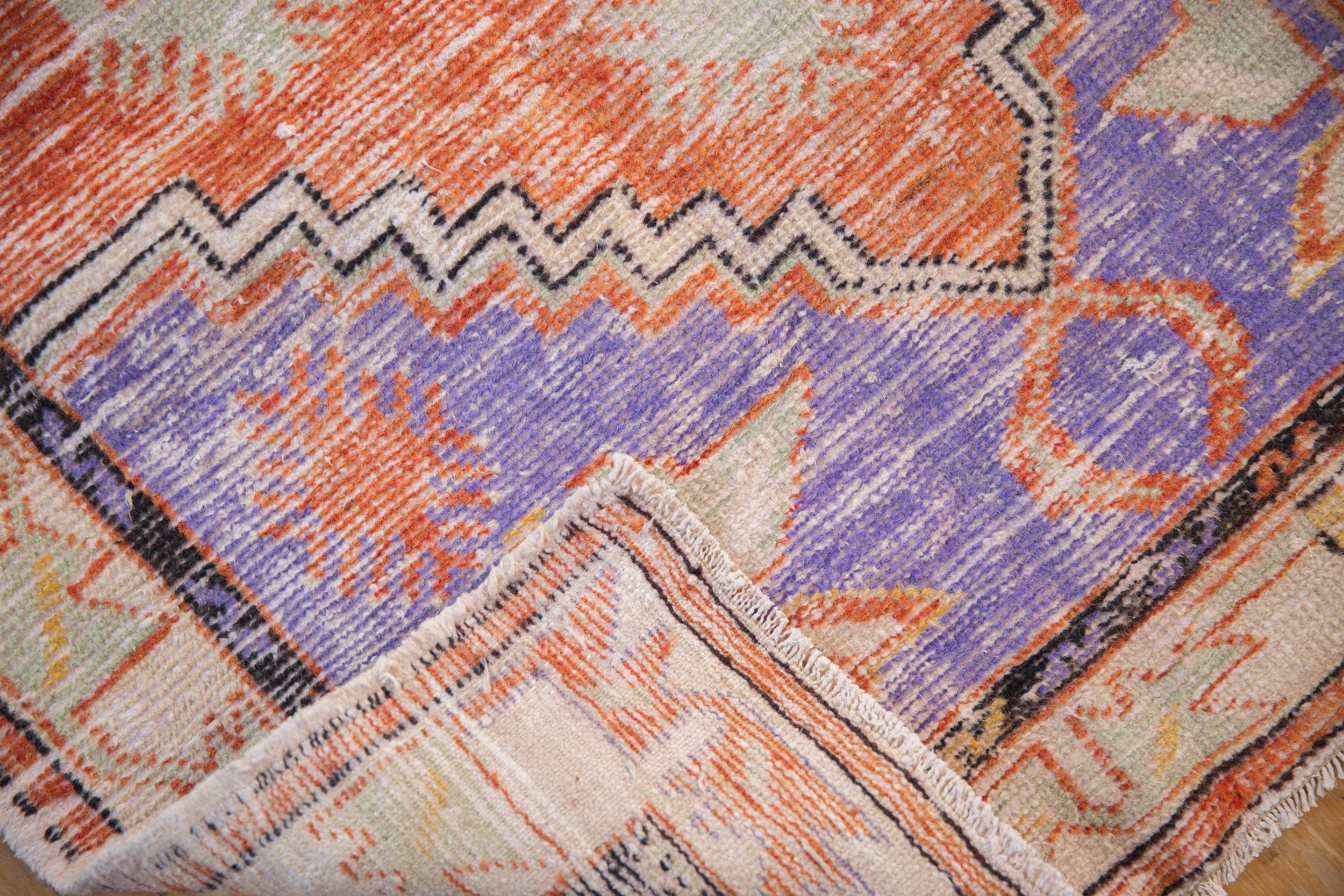3x6 Vintage Distressed Oushak Rug Runner by Old New House® - product image 9 for Resin Society