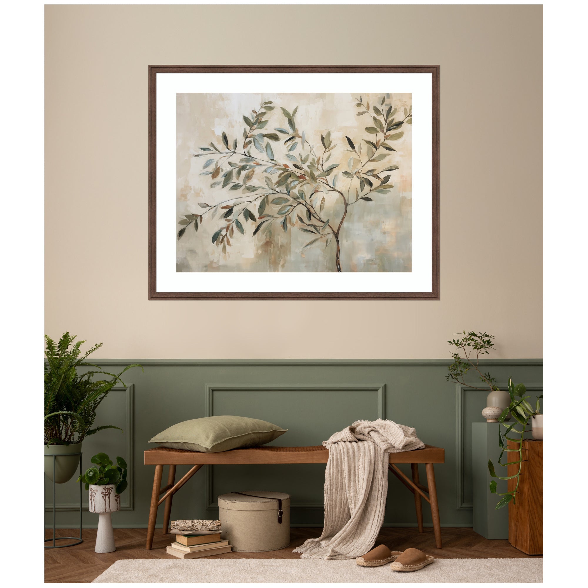 Olive Tree Abstract No.
31 by The Creative Bunch Studio Framed Wall Art Print
