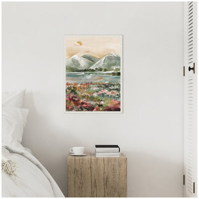 Sylvie Neutral Landscape 03 Framed Canvas by Annie Quigley