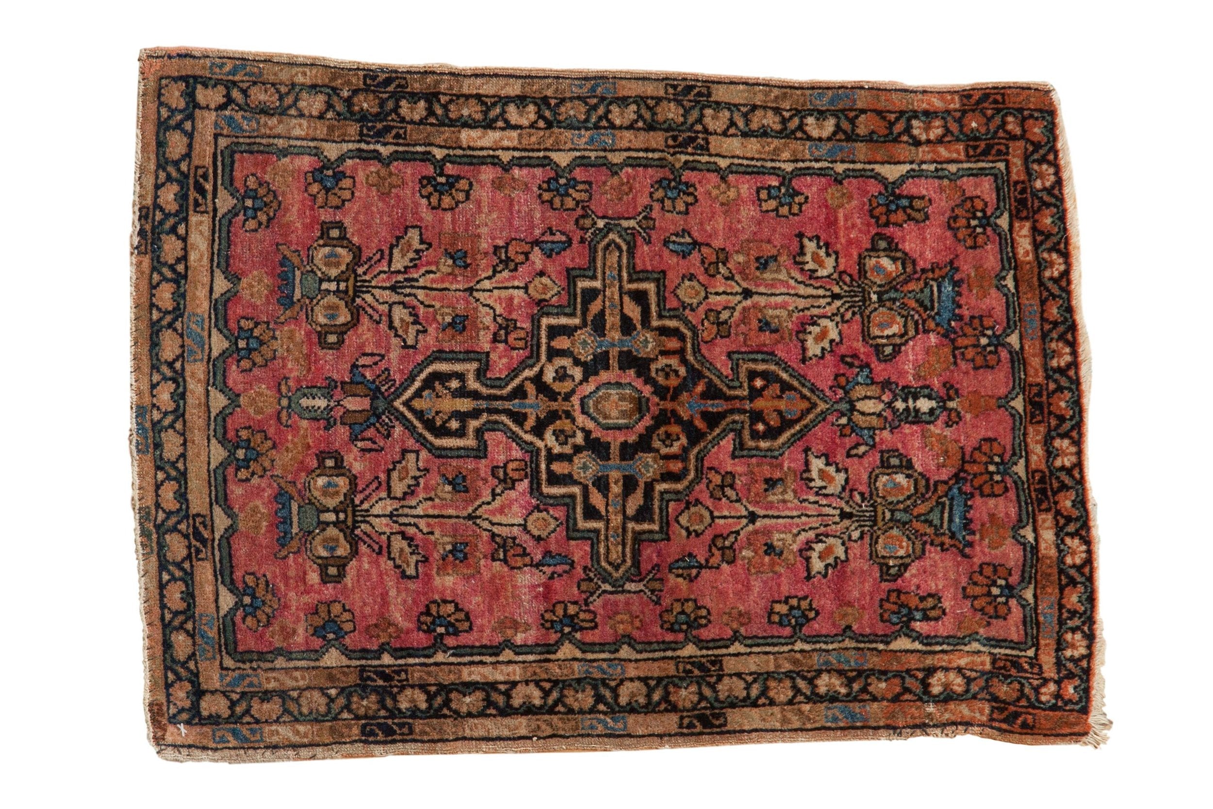 2x2.5 Vintage Farahan Sarouk Square Rug Mat by Old New House® - main product image for Resin Society