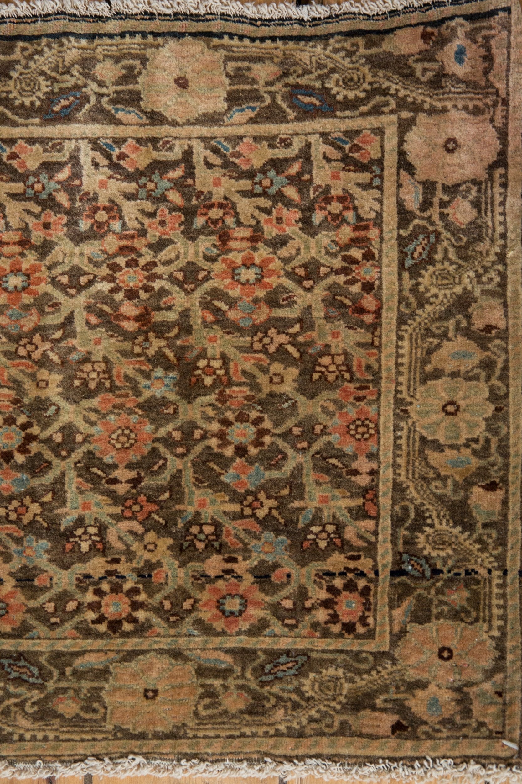 1.5x2 Vintage Fine Distressed Farahan Sarouk Square Rug Mat by Old New House® - product image 3 for Resin Society
