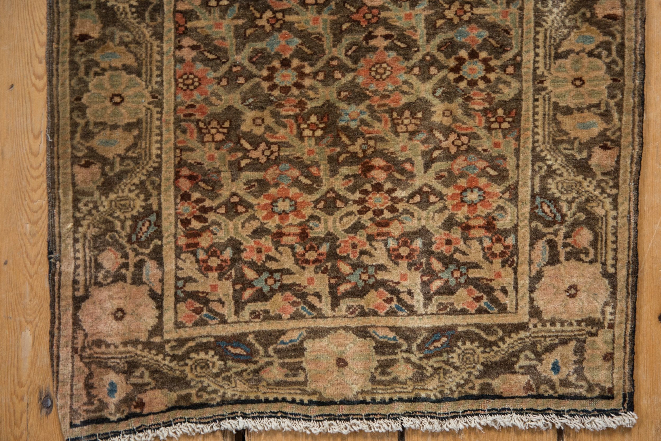 1.5x2 Vintage Fine Distressed Farahan Sarouk Square Rug Mat by Old New House® - product image 4 for Resin Society