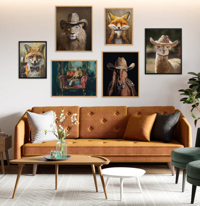 Gallery Happy Fox Traditional Coffee Tea Cup Print by The Creative Bunch Studio