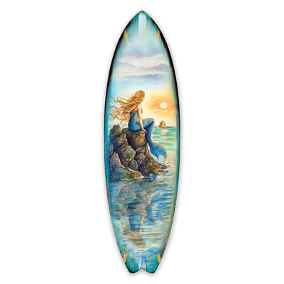 Mermaid Surfboard Wall Art by G. DeBrekht