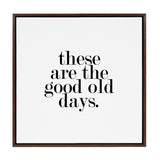Sylvie Good Old Days Framed Canvas