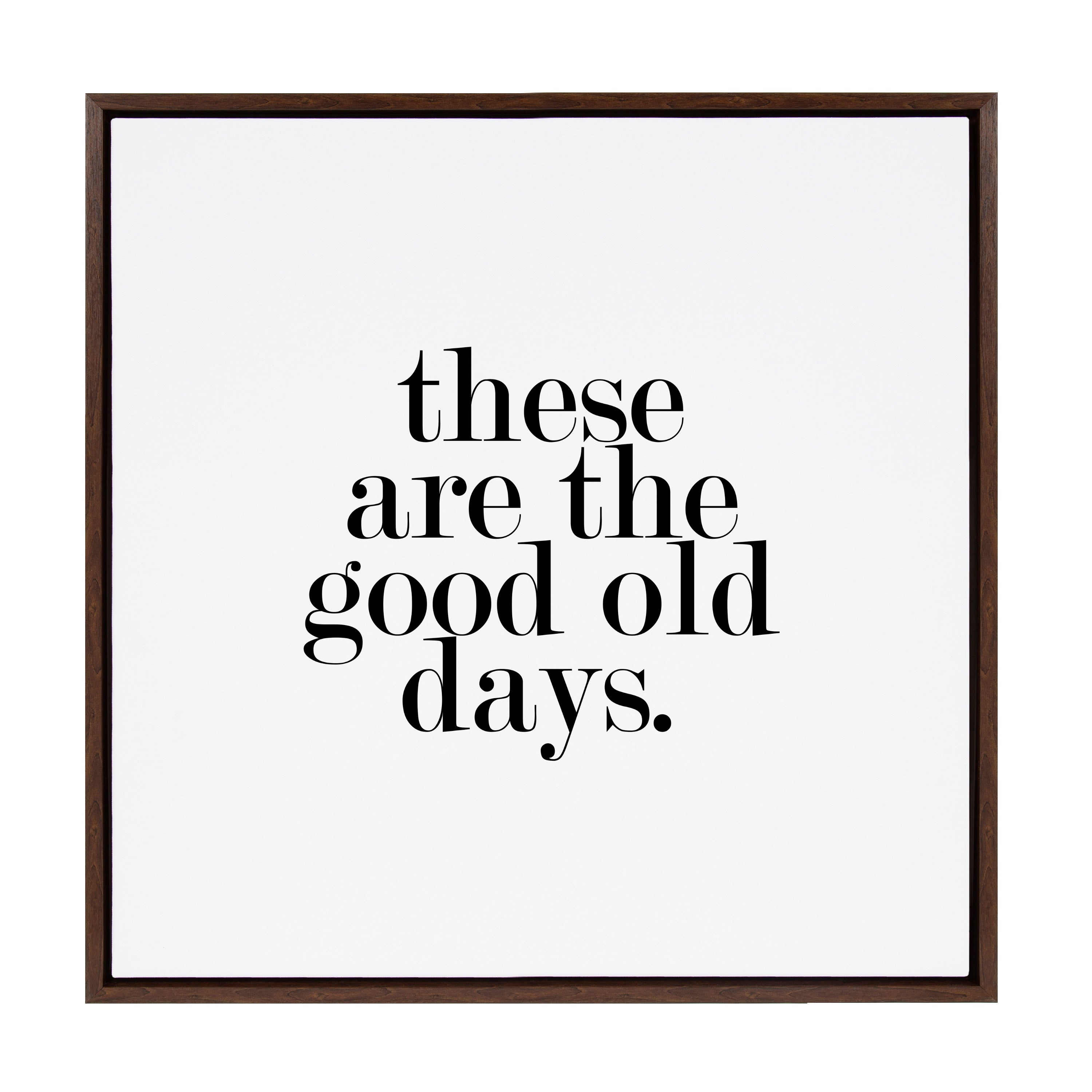 Sylvie Good Old Days Framed Canvas