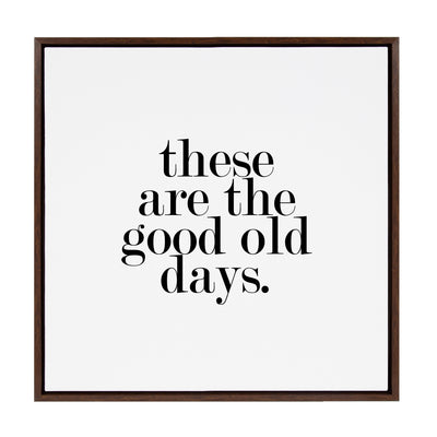 Sylvie Good Old Days Framed Canvas