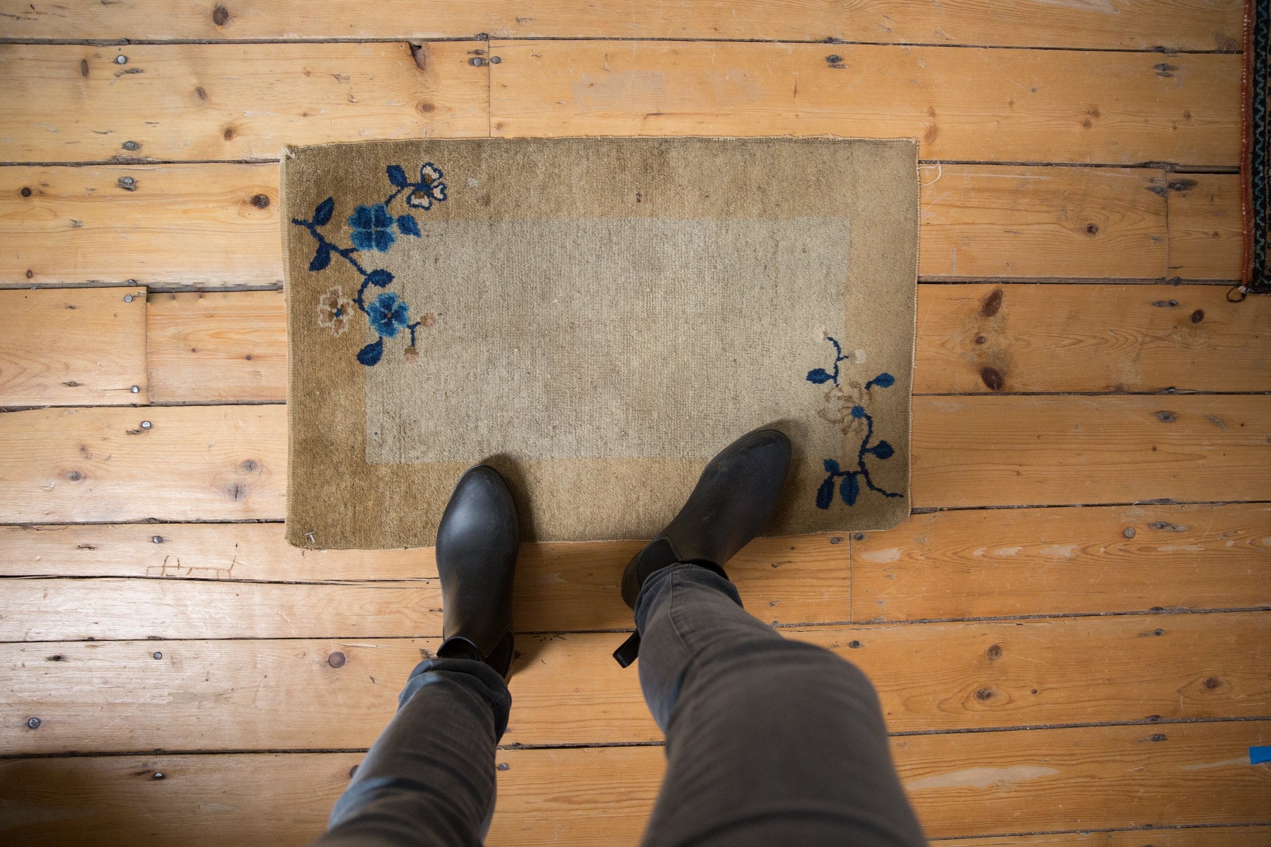 1.5x2.5 Antique Peking Rug Mat by Old New House® - product image 2 for Resin Society