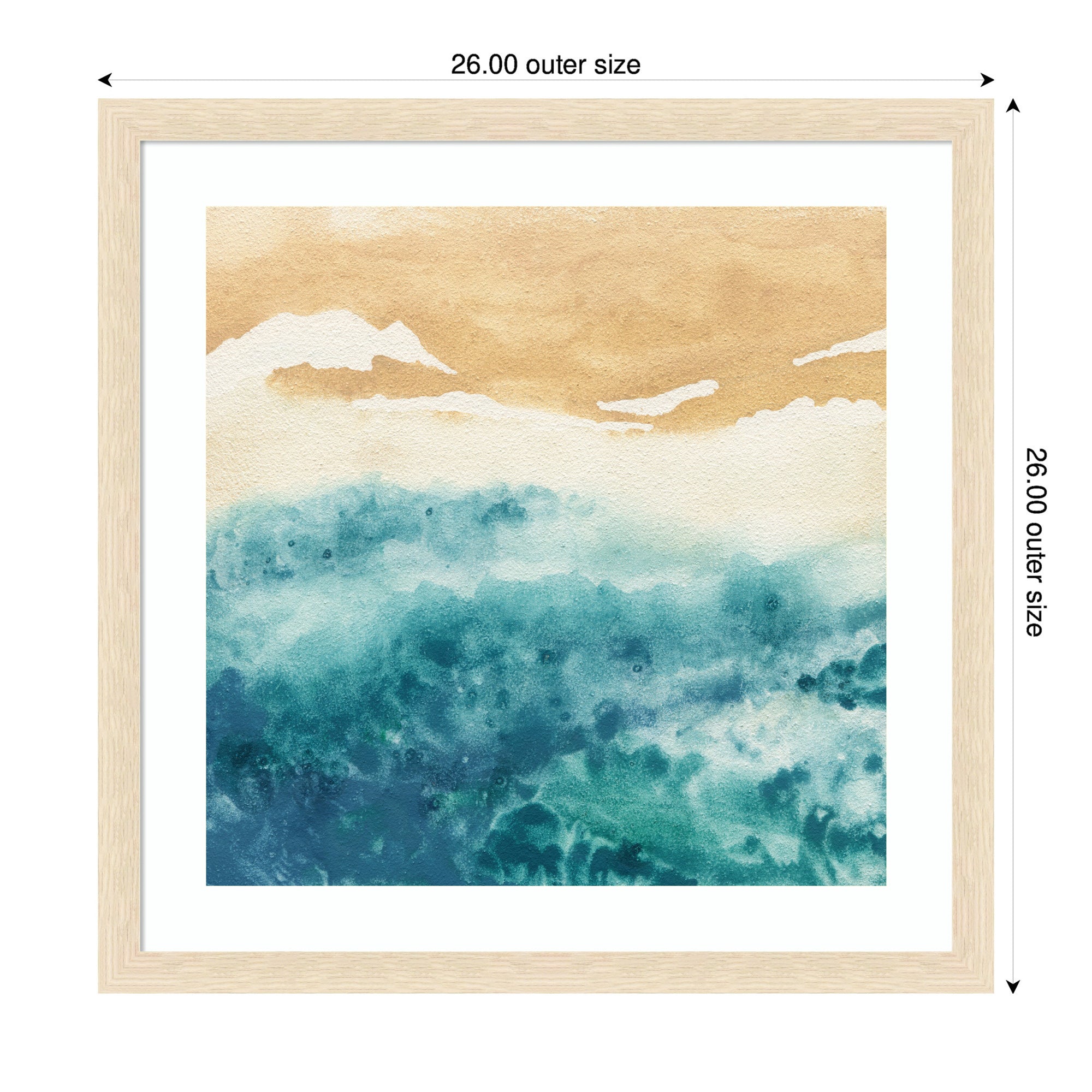 Framed Art On Warm Sand by Janet Meinke Lau