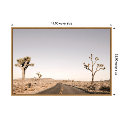Driving Joshua Tree No.
3 by Alicia Bock Framed Canvas Wall Art Print