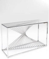 Console Laser Silver Clear Glass 120x40cm by DEKOR - product image 2 for Resin Society