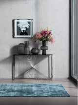 Console Laser Silver Clear Glass 120x40cm by DEKOR - product image 3 for Resin Society