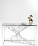 Console Laser Silver Clear Glass 120x40cm by DEKOR - product image 6 for Resin Society