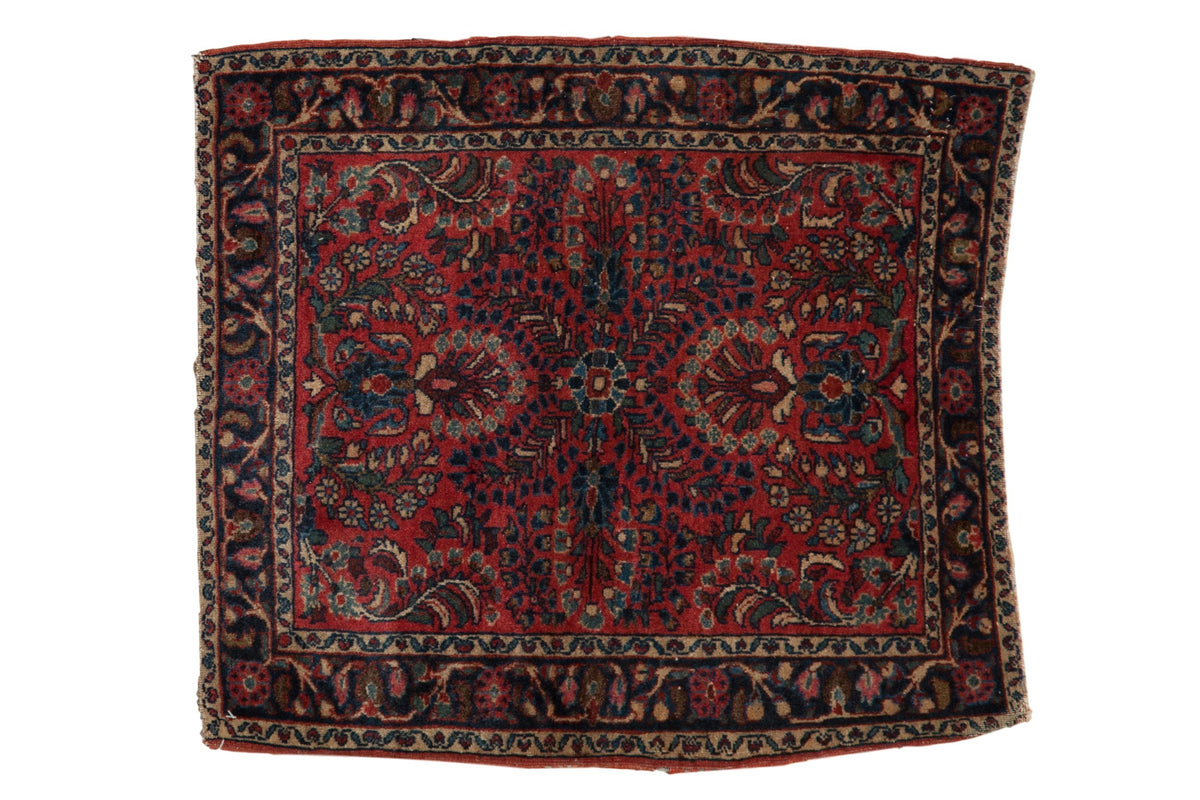 2.5x3 Vintage Fine German Sarouk Square Rug by Old New House® - main product image for Resin Society